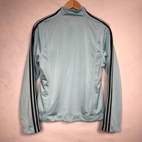 Adidas Track Jacket Light Blue sz M - Picture 3 of 4